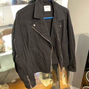 Black moto jacket